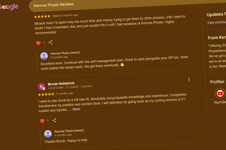 kernow-physio-excellent-reviews